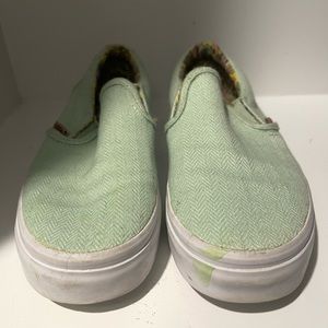 Vans Slip On shoes, mint green